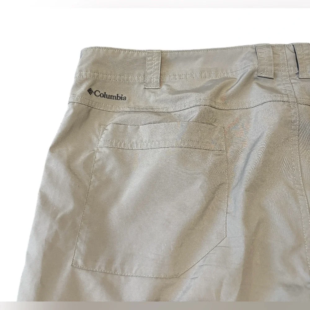 Columbia MENS Omni shield sun protect khaki top stop hiking pants SZ 42 Gorpcore